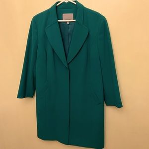 Classiques Entier powder green women coat size XL length 37 1/2 inches, NWOT.